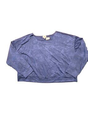 Jenni Intimates Cozy Sleep Top In Sailors Delight Tie Dye With Raw Hem Neckline